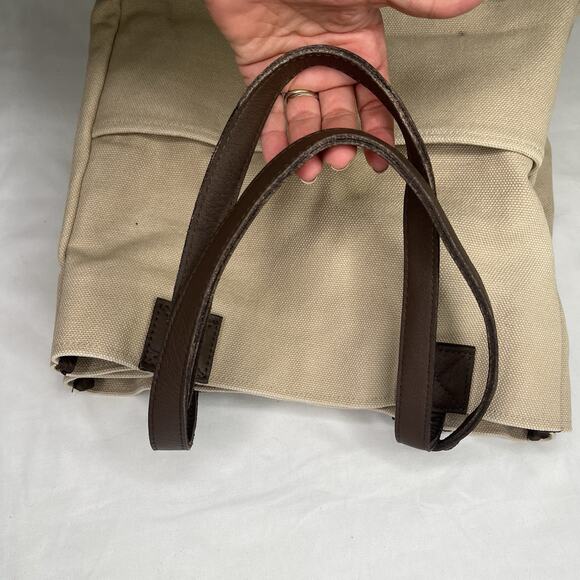 Restoration Hardware Large Canvas Tote Made in India Body 100% Cotton, Practical - Picture 4 of 11